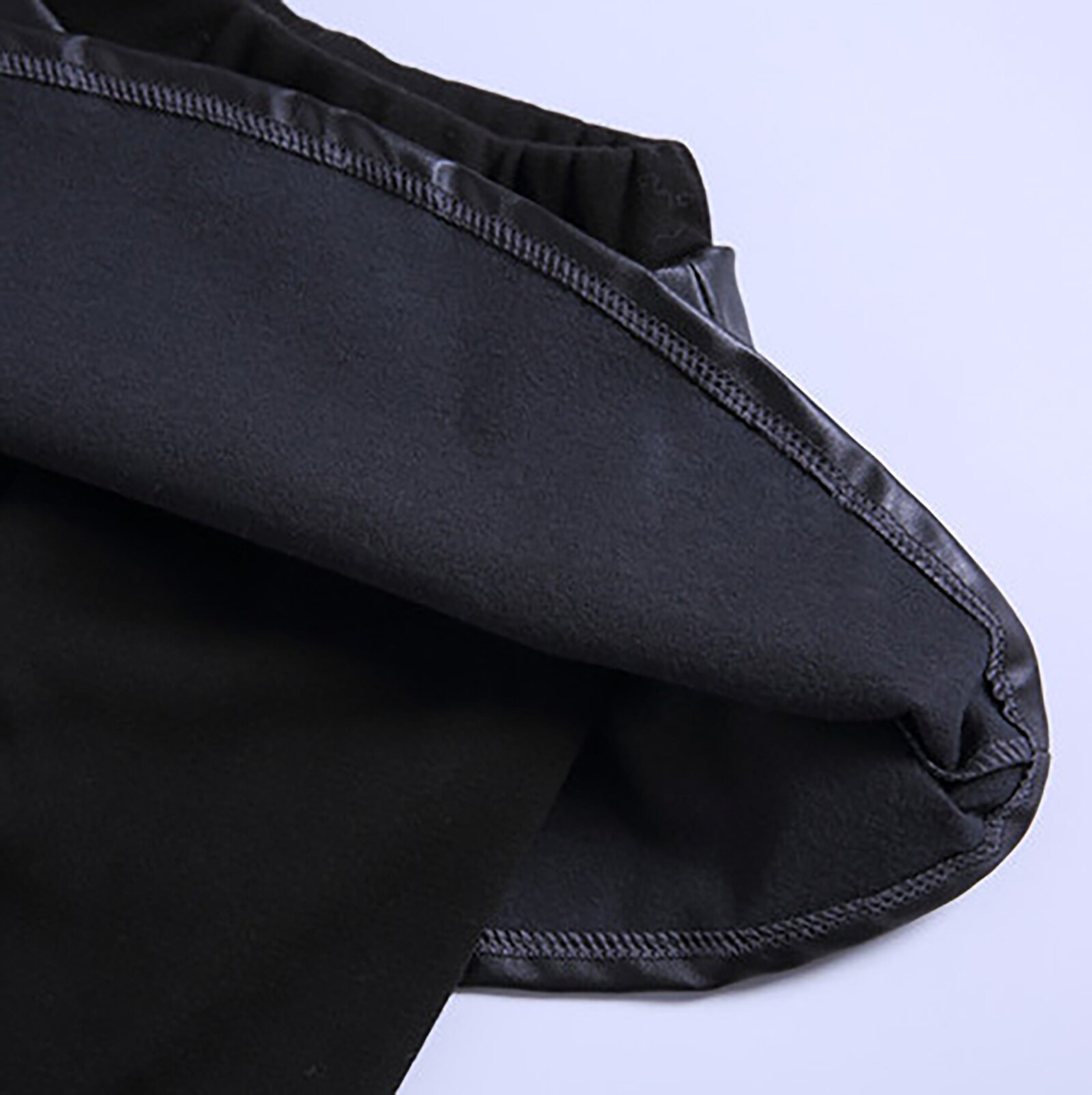 Jupe en cuir PU pour filles, Leggings d'hiver, pantalons pour enfants, polaire épaisse et chaude, faux deux pièces, Culotte pour enfants