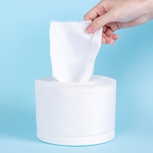 Asciugamano monouso tessuto non tessuto salviette per il trucco del tessuto per il viso tamponi di cotone detergente per il viso struccante rotolo di carta velina