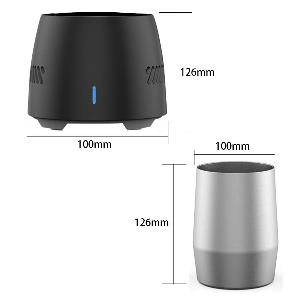 Portable Electric Mini Smart Refrigerator Cup Desktop Instant Cooling Cups Fridge Cooler Fast Cooling Device for Car Office