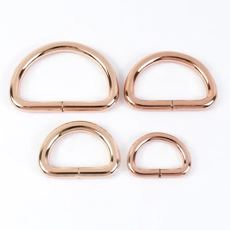10 Uds. Hebillas de correa de Metal de 13-50mm para bolso, mochila, cinturón, hebilla de anillo O D, correas, Collar de perro, cierre de bucle, accesorios de cuero DIY: 3 mm / NICKEL