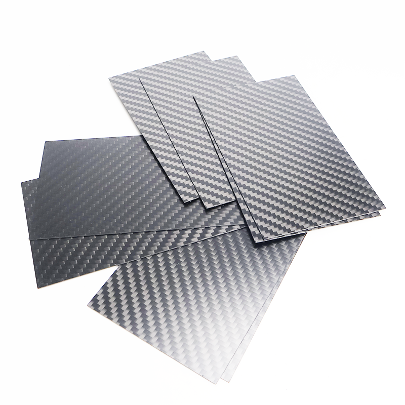 3Pcs 125mm X 75mm Real Carbon Fiber Plate Panel Sheets 0.5/ 1/ 1.5/ 2/ 3mm 4mm 5mm Thickness Composite Hardness Material Cutting
