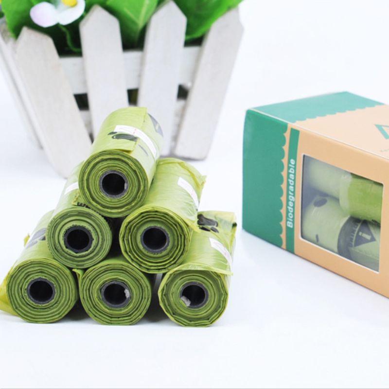 Eco-Friendly Biodegradable Dog Waste Poop Bags Home Kitchen Trash Bag