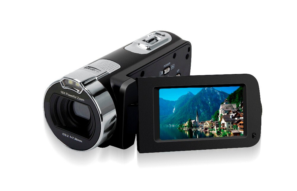 KaRue caméra vidéo numérique HD 1920x1080P 24MP 2.7 "écran 16x Zoom Mini caméscope DV caméra vidéo numérique avec LCD