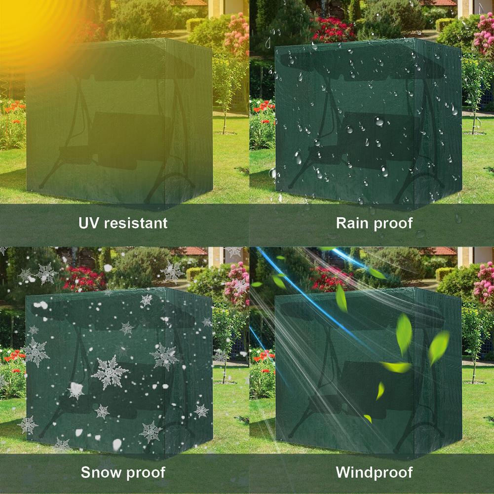 2-Seater Garten Schaukel Abdeckung Hängematte Terrasse Abdeckung UV Sonne Regen Geschützt fallen Wasserdicht Hängematte Ich bin Freien Sonnen Schaukel Abdeckungen