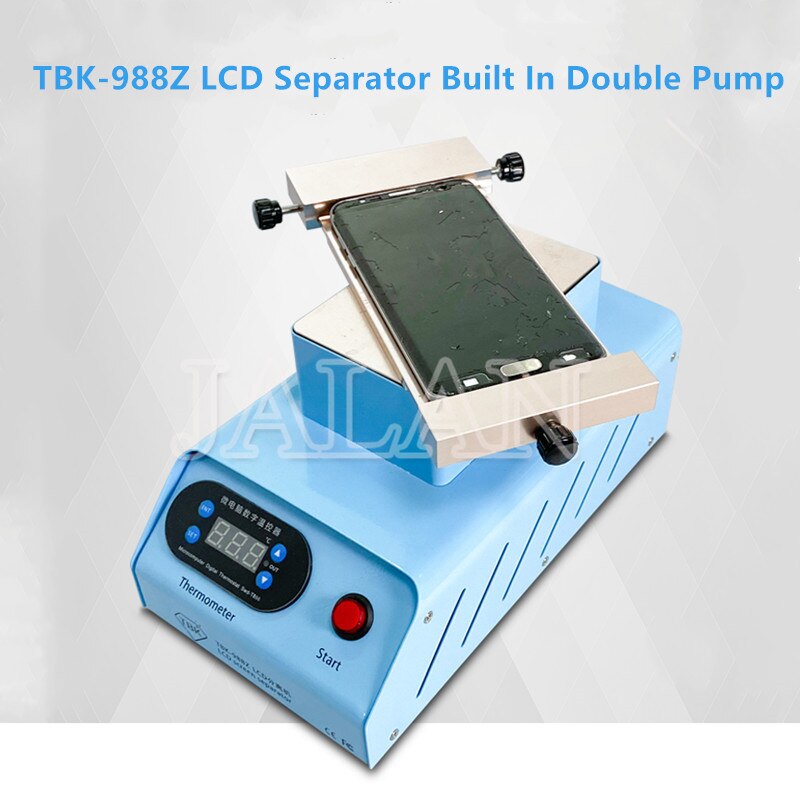 TBK-988Z separador Universal LCD placa giratoria de 360 grados para pantalla de borde marco separador oca limpiador máquina