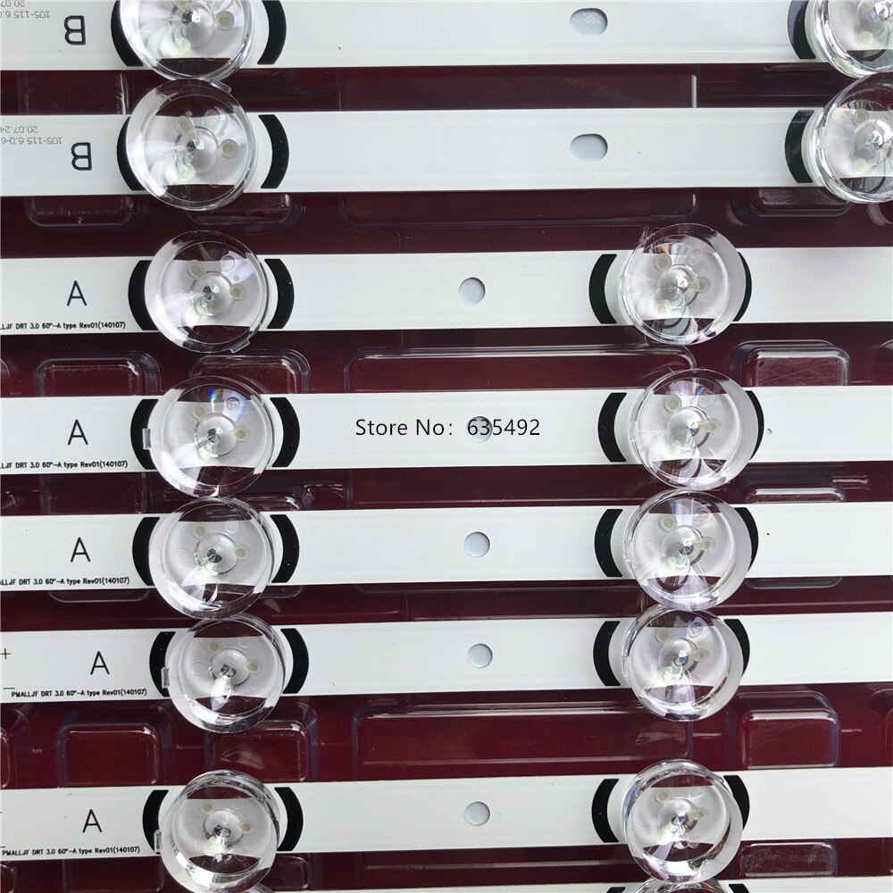 12 PCS/set LED backlight strip for LG 60lb650v 60GB6500 60LB6000 60LB6100 60LB6300 60LB7100 60LF6090 60GB6580 6916L-1720A 1721A