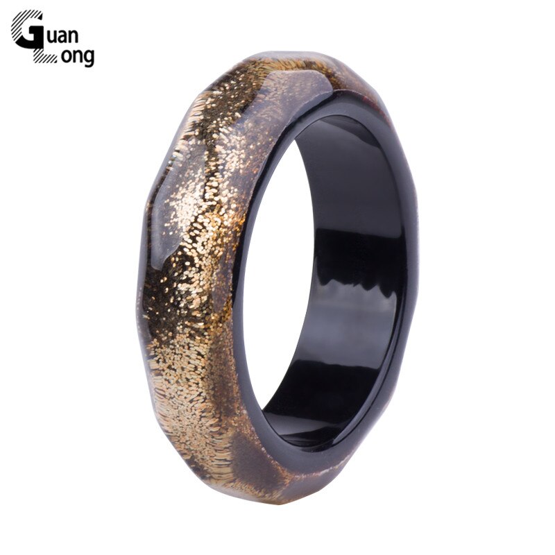 GuanLong classico resina polsino bracciali braccialetti moda donna acrilico colorato bracciale largo Vintage ▾ semplice fascino gioielli per feste