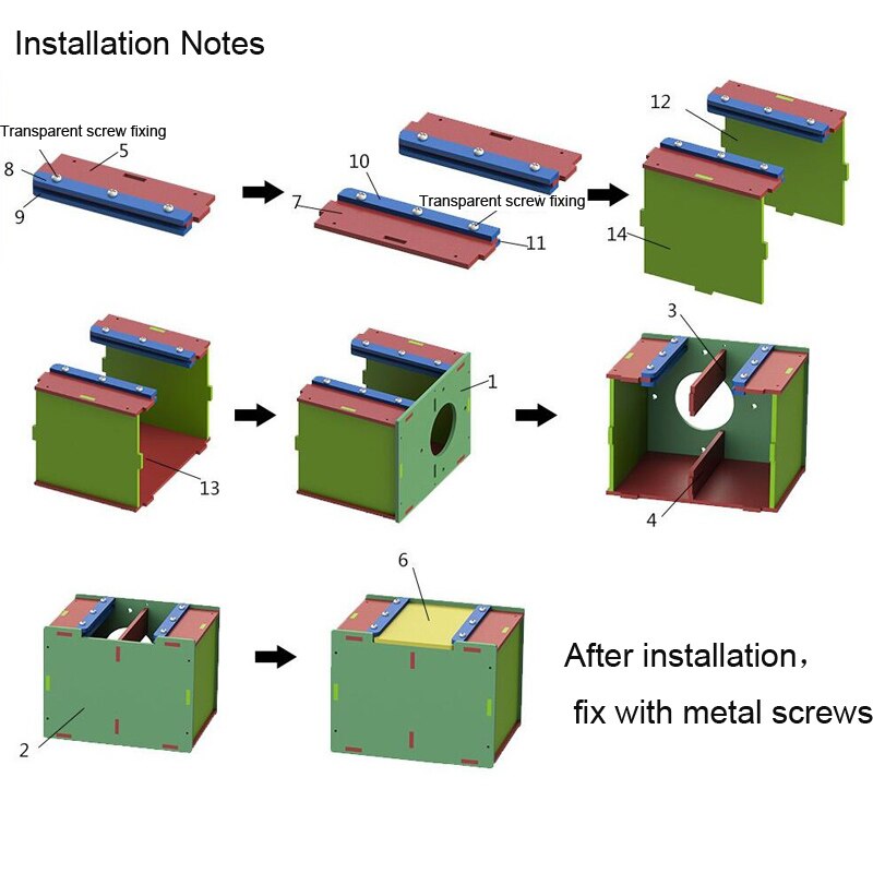 Parrot Breeding Wood Box Nest Box Bird Nest Insulation Products Tiger Skin Peony Small Bird Hatching Box Bird Supplies Aviary