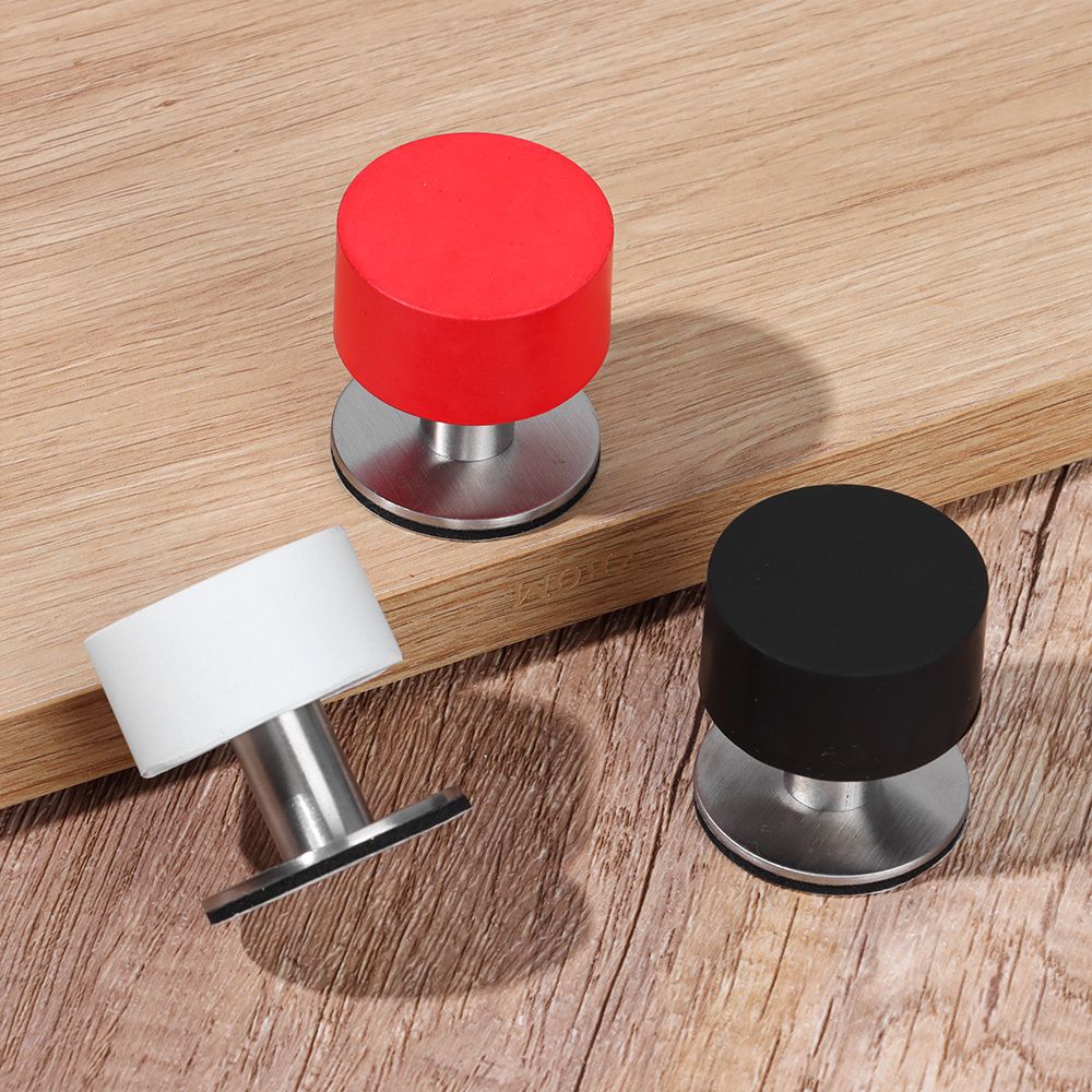 Rubberen Deurstopper Zelfklevende Wandvloerbeschermer Zware Deurklink Stop Non Punch Dempen Deurstop Thuis Hardware