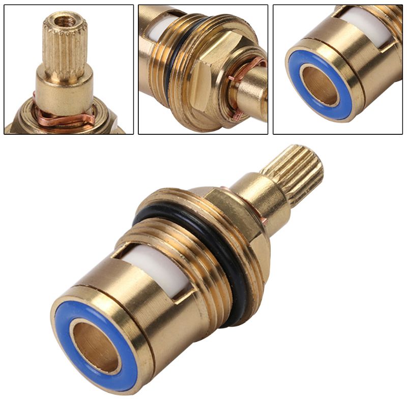 1 Paar Vervanging Kleppen Keramische Tap Valve Voor Badkamer Hardware Accessoires Kraan Cartridges 20 Tanden 1/2 Draad