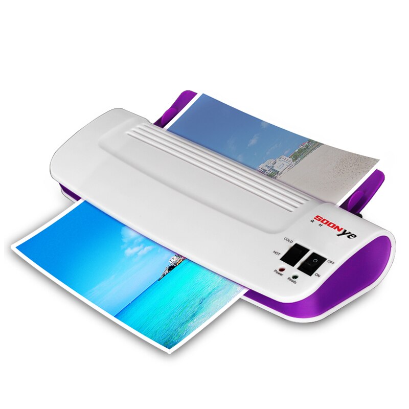 A4 foto laminator kontor & kold termisk lamineringsmaskine til dokument foto kæledyr film rulle laminator