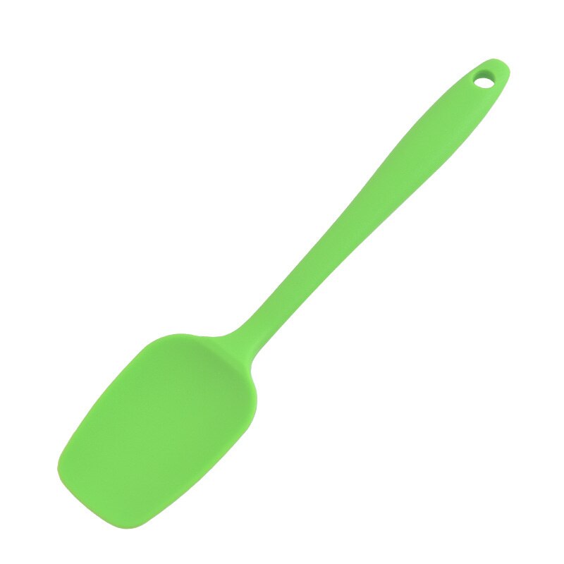 Cooking Silicone Spatula Set Cookie Pastry Scraper Cake Baking Spatula Spoon Scraper For Home Kitchen Tool Utensil Convenience: Green