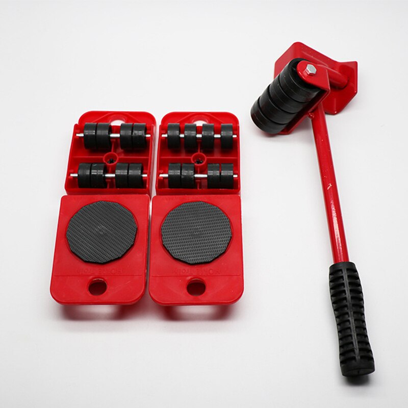 5 en 1 Mobile outil de manutention d'objets lourds meubles ménagers dispositif Mobile économie de travail pied-de-biche ensemble d'outils à main