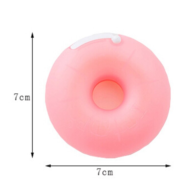 Korea Portable Donut Tape Holder Invisible Tape Cutter Cartoon Tape Dispenser Stationery With Small Tape Inside