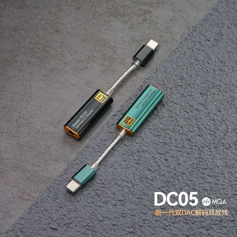 Casque d&#39;écoute décodeur HIFI ibasso dc05, ligne de type c à 3.5mm, Android