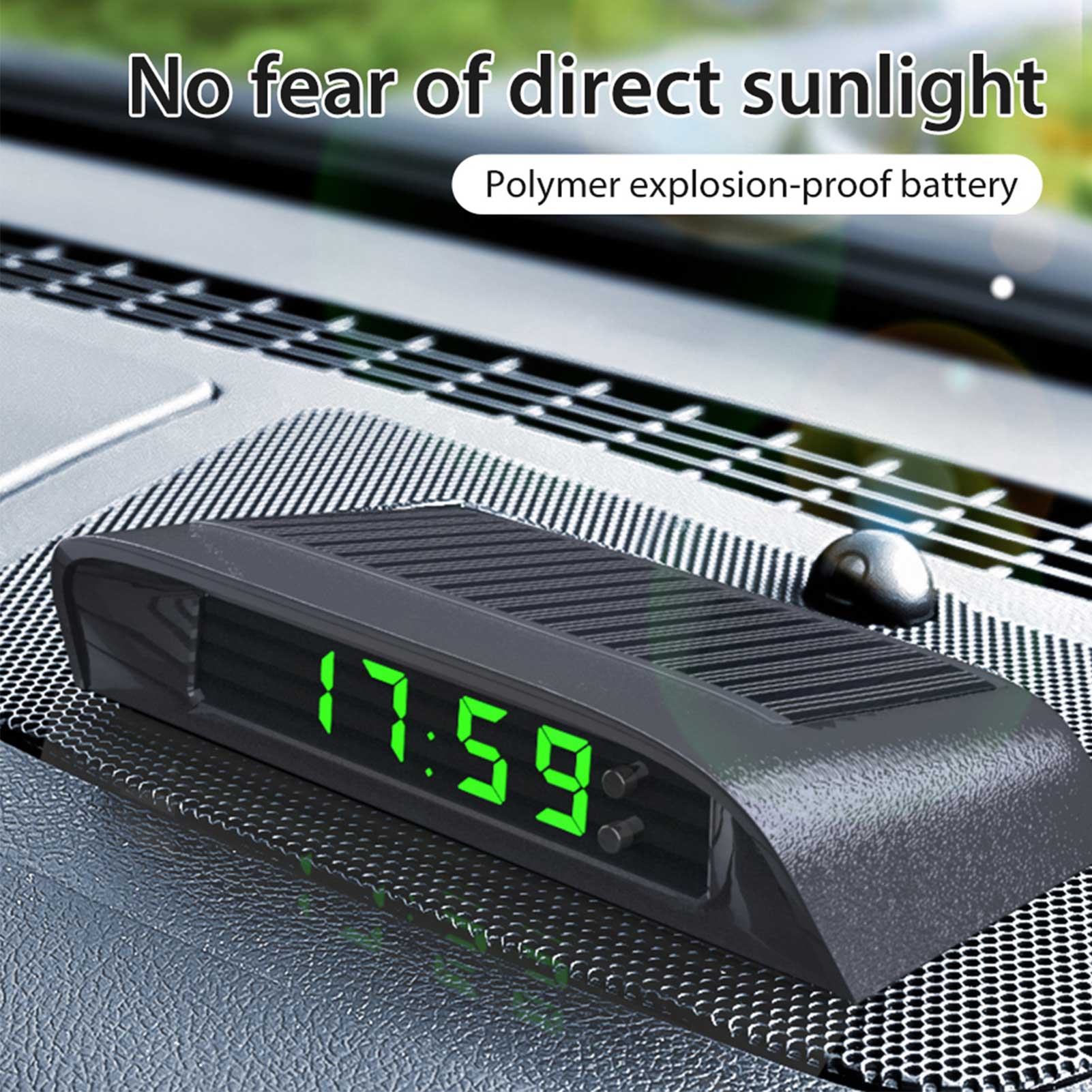 Reloj Digital con batería integrada para coche, accesorio electrónico con batería integrada, 24 horas de batería