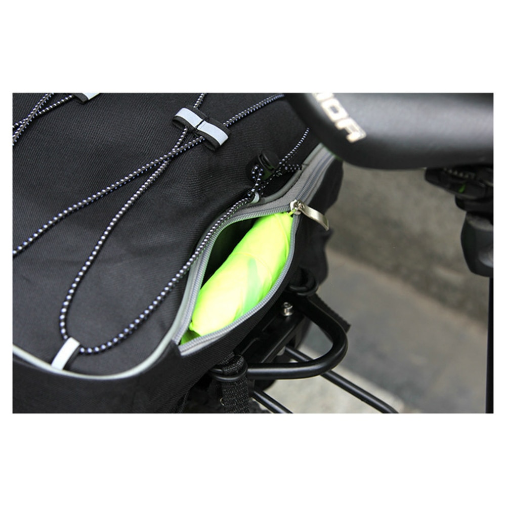 68L MTB Bicycle Carrier Bag Rear Rack 600D Nylon Waterproof Bike Trunk Bag Luggage Pannier Back Seat Cycling Bycicle Bag X118D