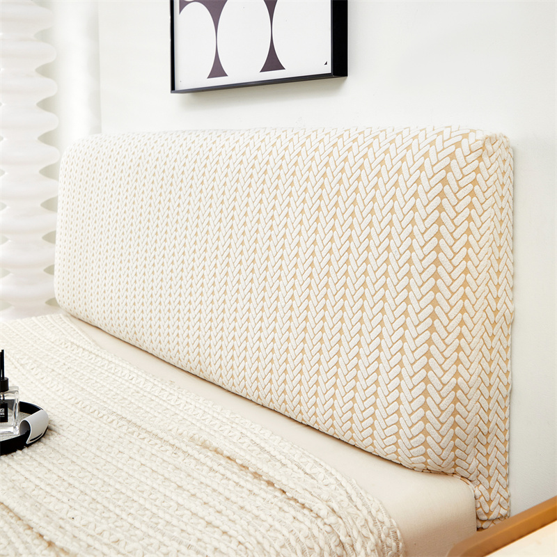 1PC Verdikte Jacquard Bed Hoofdeinde Cover Volledige Dekking Stofdicht Hoofdsteun Protector Duurzaam All-inclusive Home Decor