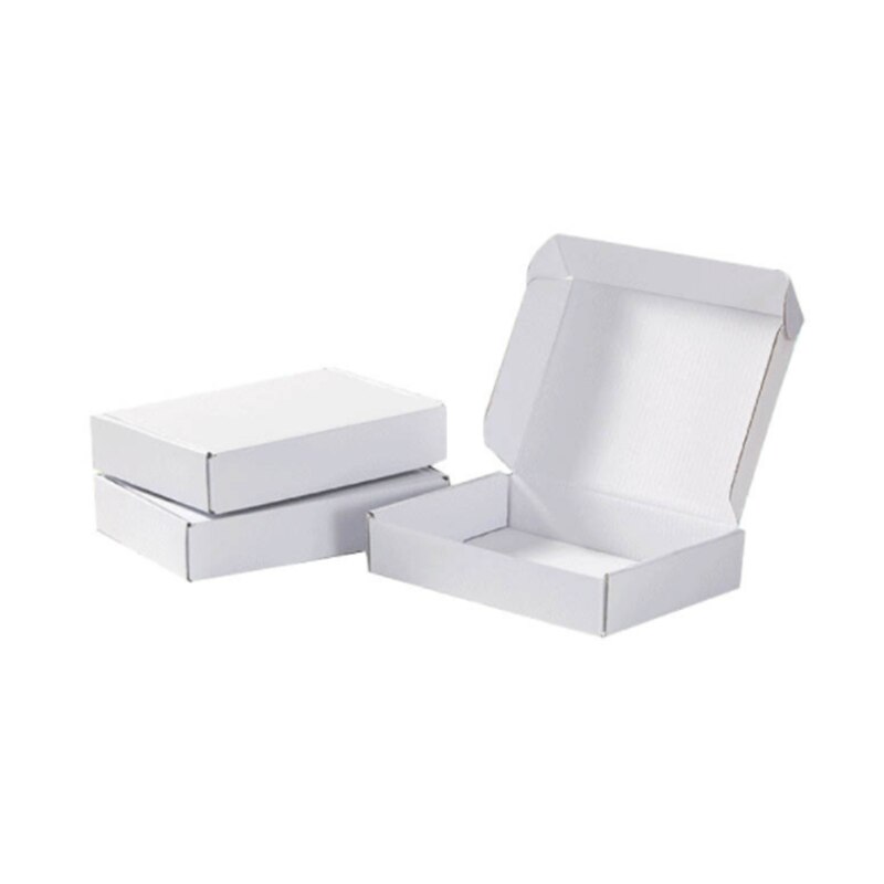 10pcs/lot White Corrugated Box Aircraft Carton Packing Box Postal Express Package Box for Business