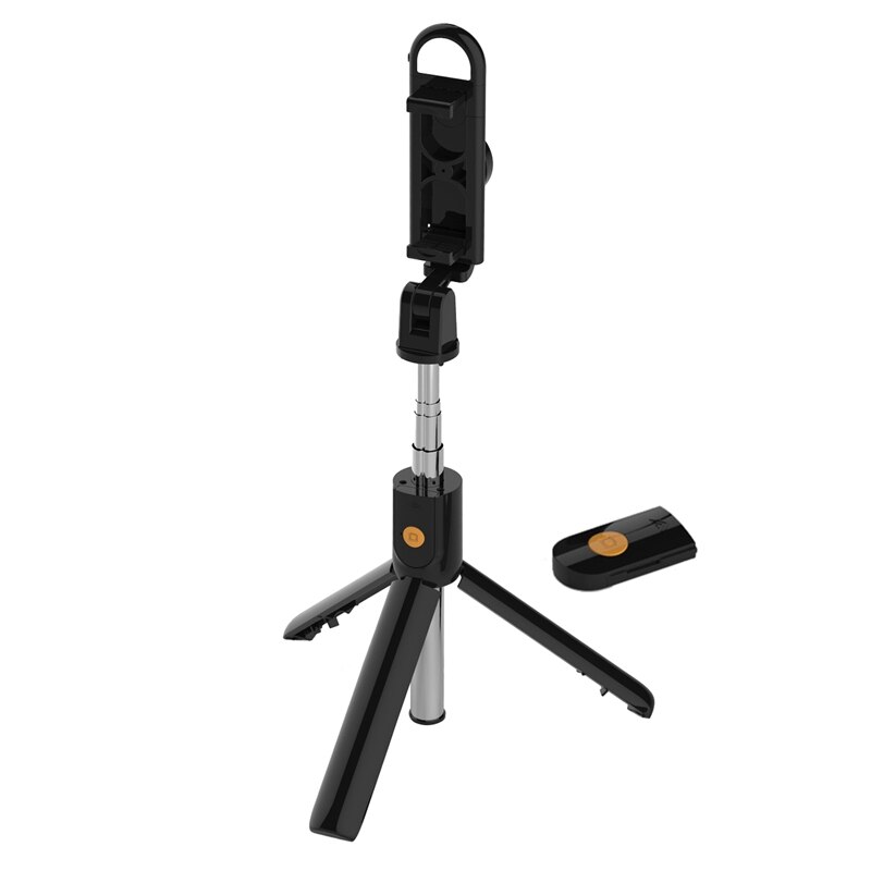 Selfie-stick-stativ mit bluetooth-fernbedienung und fülllicht, tragbarer, ausziehbarer verlängerungsständer: Default Title
