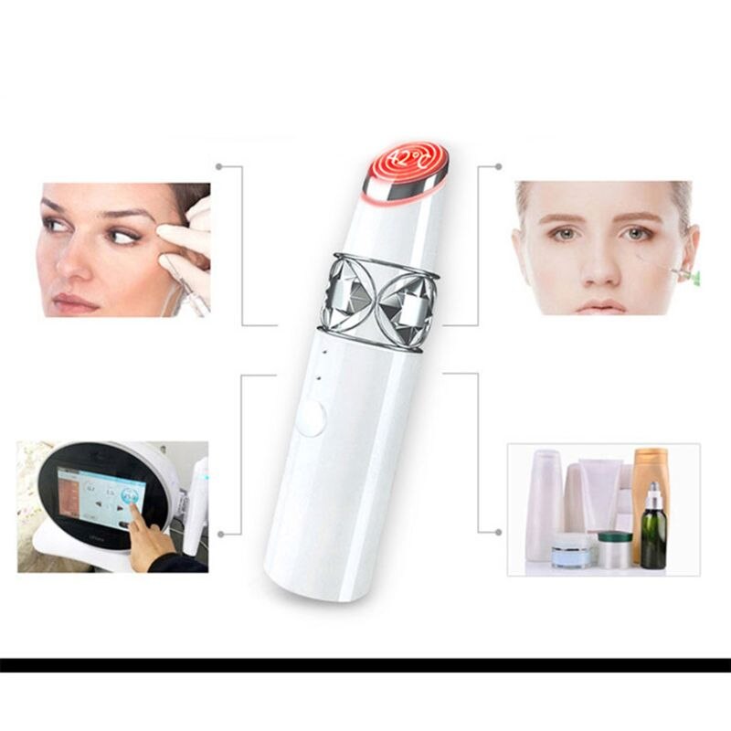 Usb oplaadbare thermische warmte oogmassager schoonheidsinstrument oogzak zwarte kringen verwijderaar  q84b