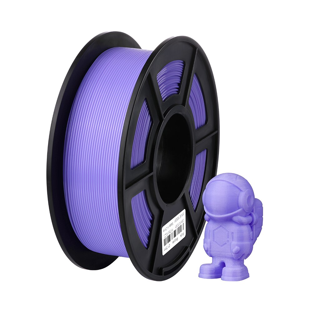 ANCUBIC 3D Drucker Filament PLA 1,75mm Kunststoff Für Chiron mega 1KG 6 Farben Optional Gummi Verbrauchs Material für ender 3 Profi: Violett-1KG