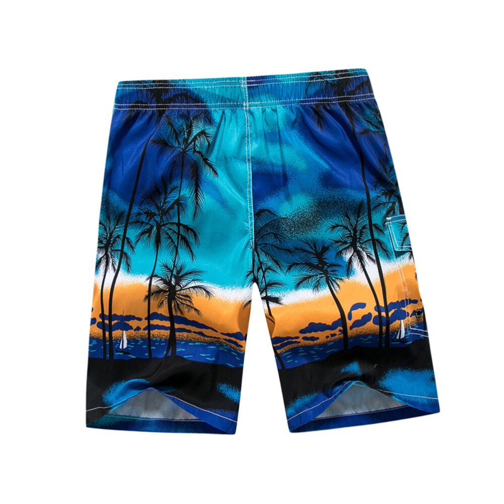 Lässige herren-strand- und surfshorts, badeshorts mit individuellem stil (blau)