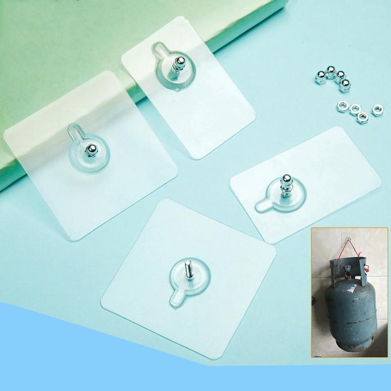 2 Stuks Sterke Niet-Trace Zelfklevende Nagels Haak Waterdichte Plakken Haak Schroef Duurzaam Zuignap Keuken Hanger Nail bathr S0C3