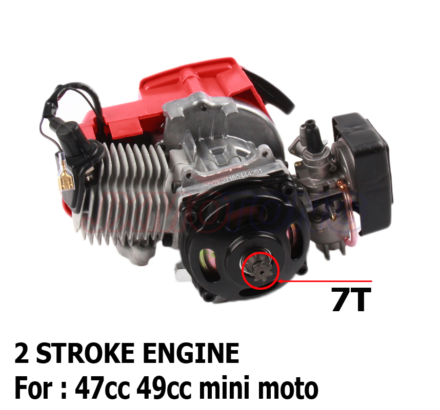 Superior 43cc 47cc 49cc 2 STROKE ENGINE FOR MOTOR MINI QUAD ROCKET POCKET BIKE