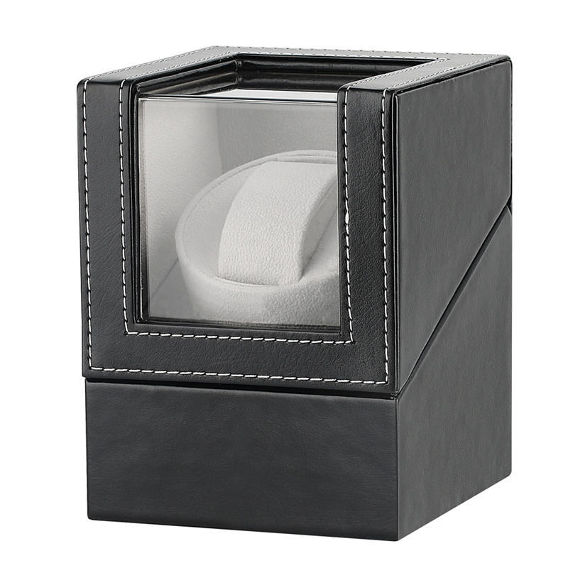 AU/EU/US/UK enchufe Mini Motor Shaker reloj bobinador negro relojes Motor rotador soporte caja de exhibición caso de lujo