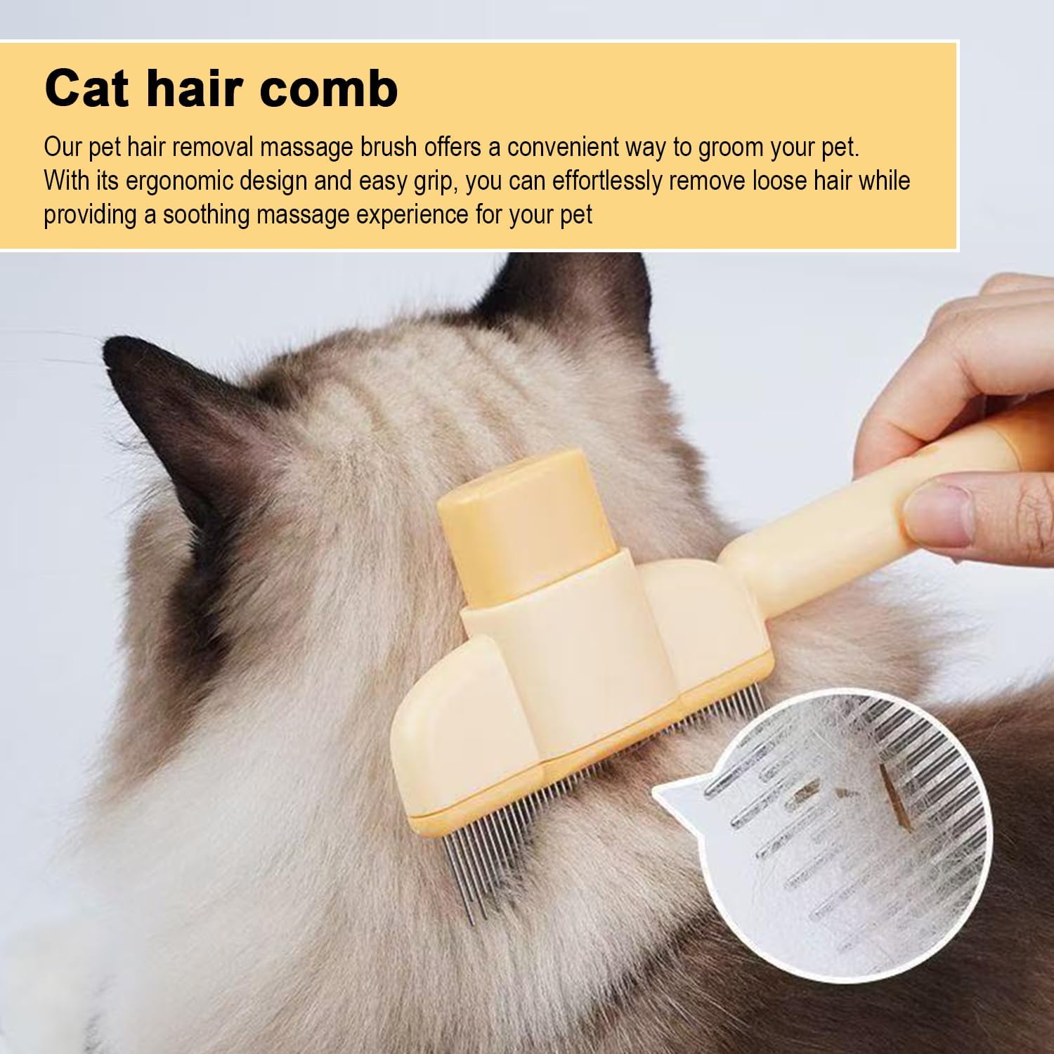 Flea Cat Combs for Cats Dogs Floating Hair Removal... – Grandado