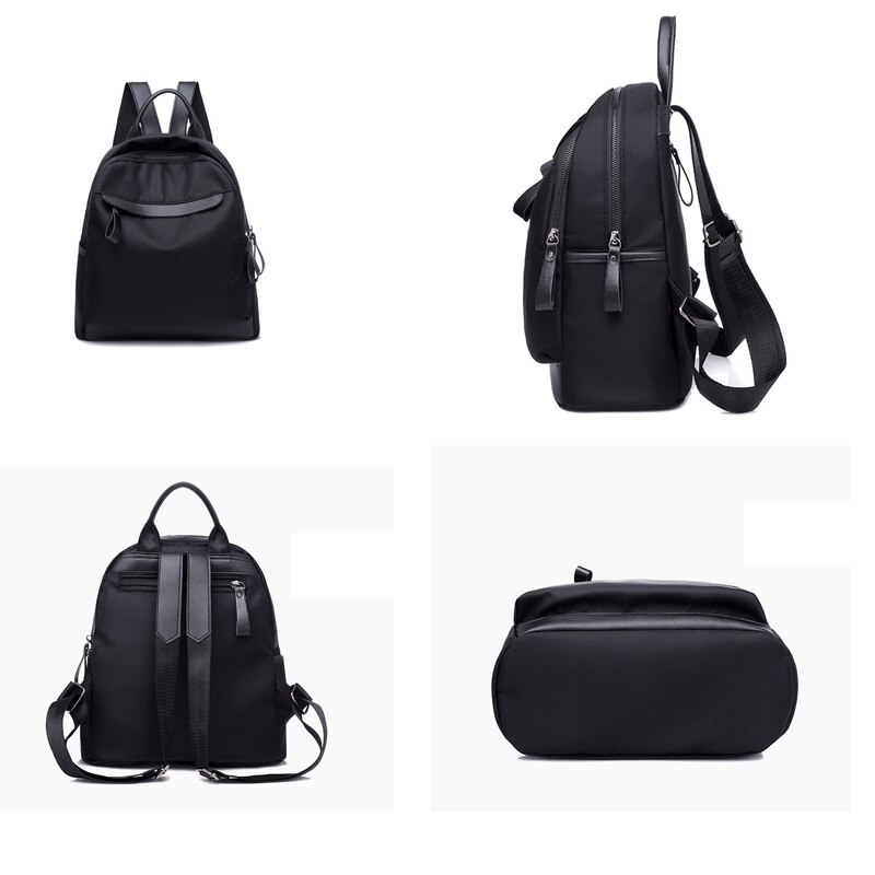 Frauen Kleine Nylon Wasserdichte tuch schwarz Rucksack weibliche neue Koreanische Kleine Reise Rucksack casual Student schule tasche zy02