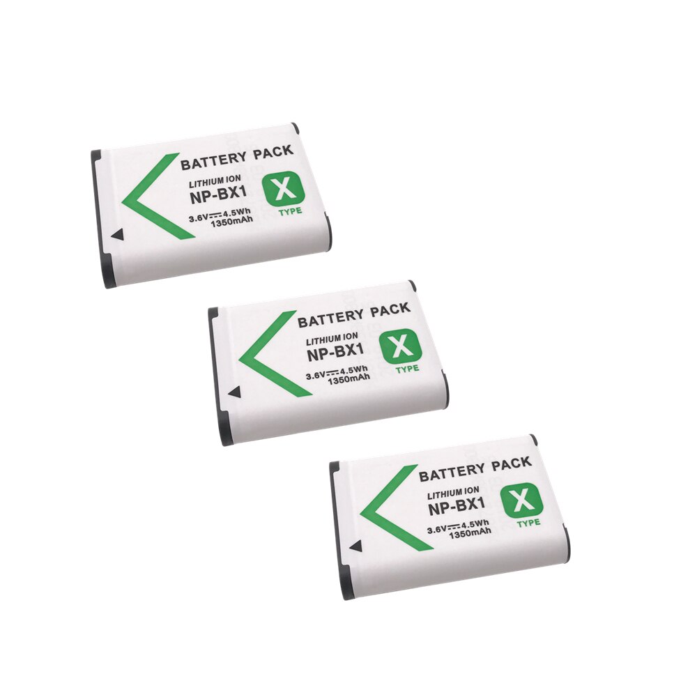 3.6v 1350 mah np -bx1 np bx1 batteri til sony dsc  rx1 rx100 m3 m2 rx1r gwp 88 pj240e som15 wx350 wx300 hx300 hx400: Blå