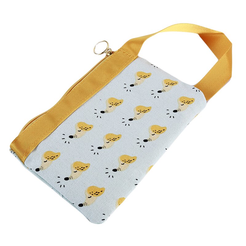 Cartoon Afdrukken Make-Up Tas Vrouwen Draagbare Sieraden Opbergtas Absorberende Kussens Toilettas Tassen Organizer Voor Cosmetica Case