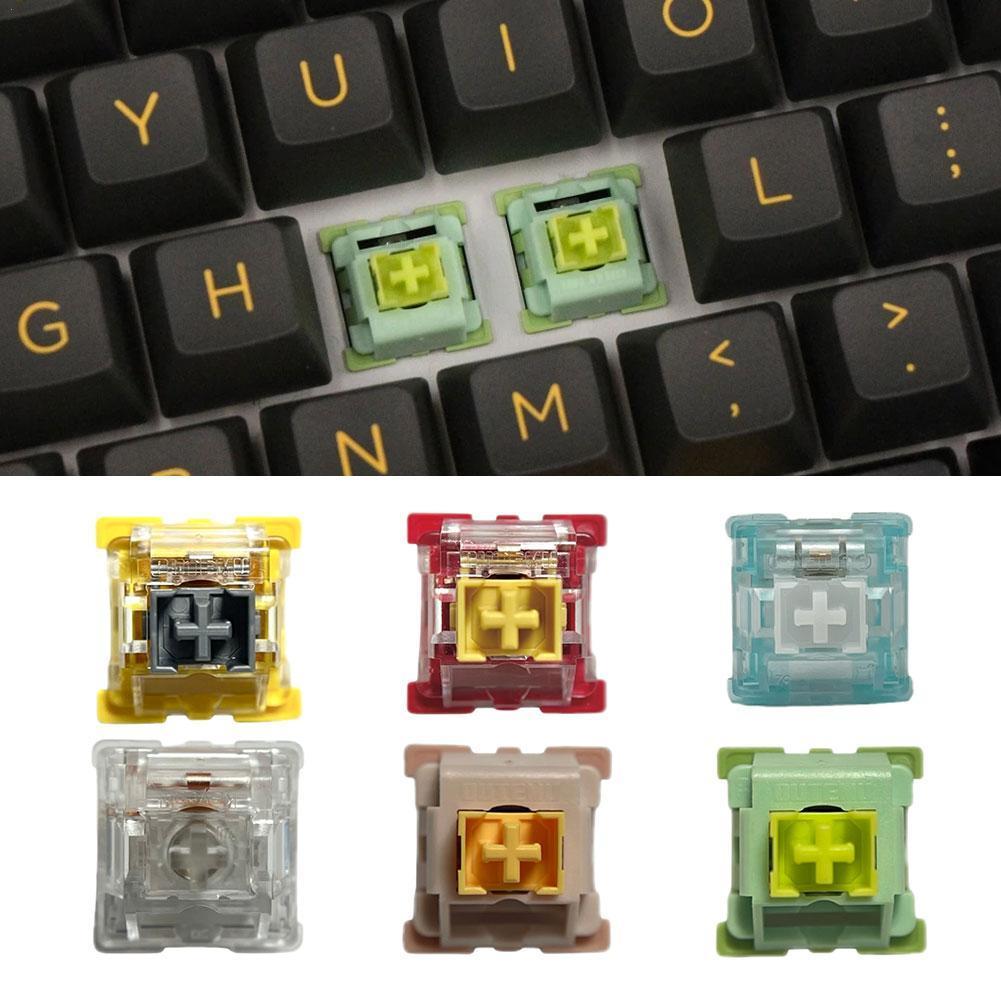 10pcs Outemu Switches Mechanical Keyboard Switch Silent Clicky Linear Tactile Similar Holy Panda Switch Lube RGB Gaming MX Switc