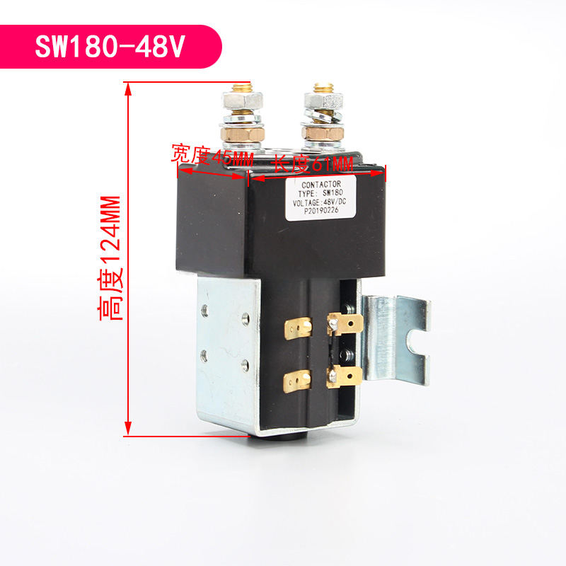 Elektrisk kontaktor gaffeltruck motorrelæ kontaktafbryder elektrisk palleløfter stabling truck tilbehør 1 stk.: Militærgrøn