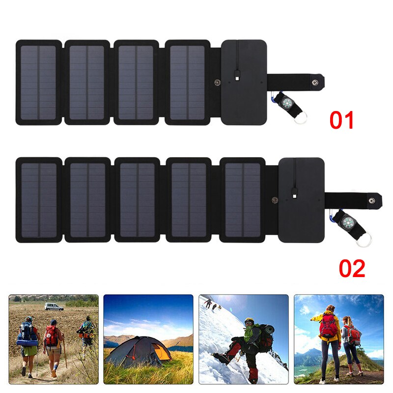 7.5W Portable Folding Solar Battery Charger for Mobile Phone Outdoor Solar Charging Board --M25