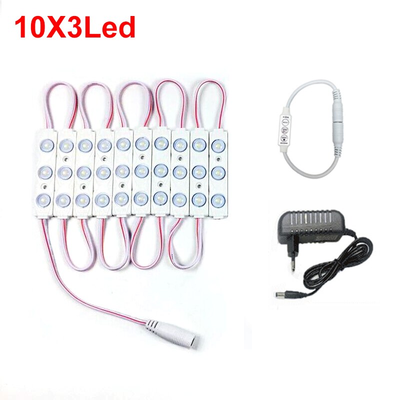 DIY LED Makeup Mirror Light Dimmable 3M 1.5M Dressing Table Mirror Lamp 5730 LED Modules 12V Waterproof Room Stairs Closet Light: 1.5M 10X3LED