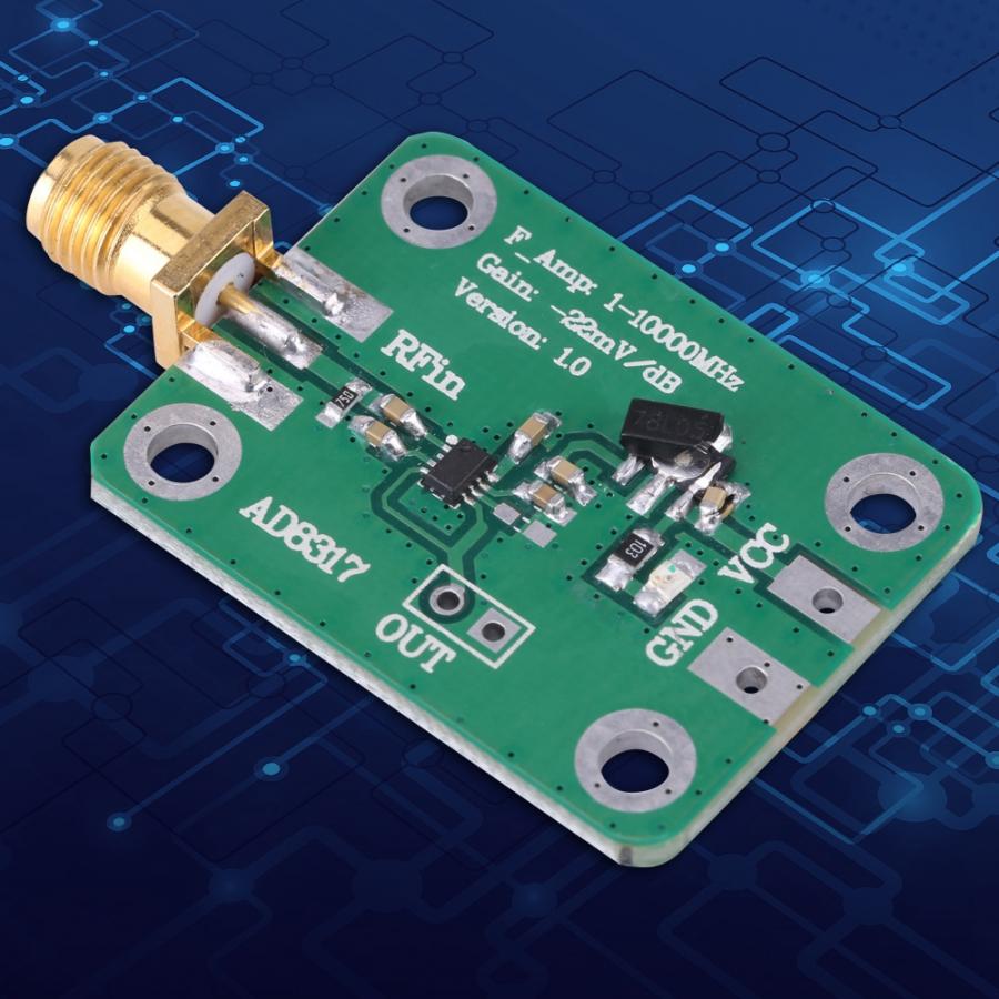 Logarithmic Detector Digital Frequency Meter 1M-10000MHz Radio Frequency Logarithmic Detector Power Meter Measuring Tool