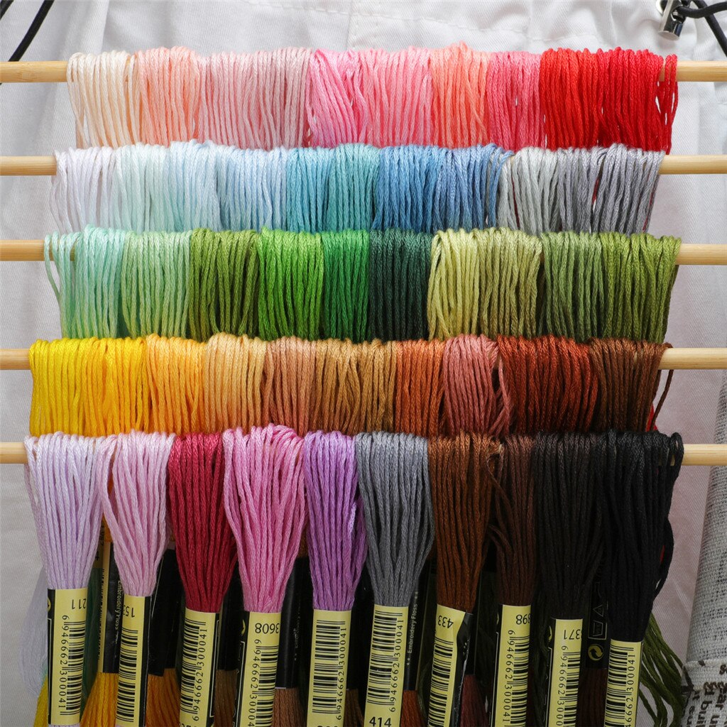 50 Pcs Anchor Similar Dmc Embroidery Floss Cross Stitch Cotton Embroidery Thread Floss Sewing Skeins Craft & Retail