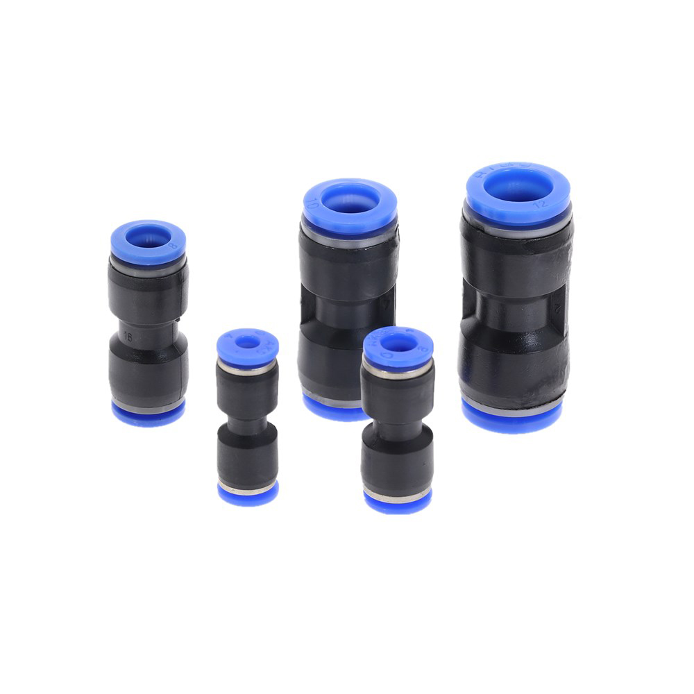 Pneumatische Fitting PU MOPS Serie 6mm 8mm bis 10mm 12mm Schlauch Anschluss Air Wasser Rohr Push-in Schlauch Schnell Couping