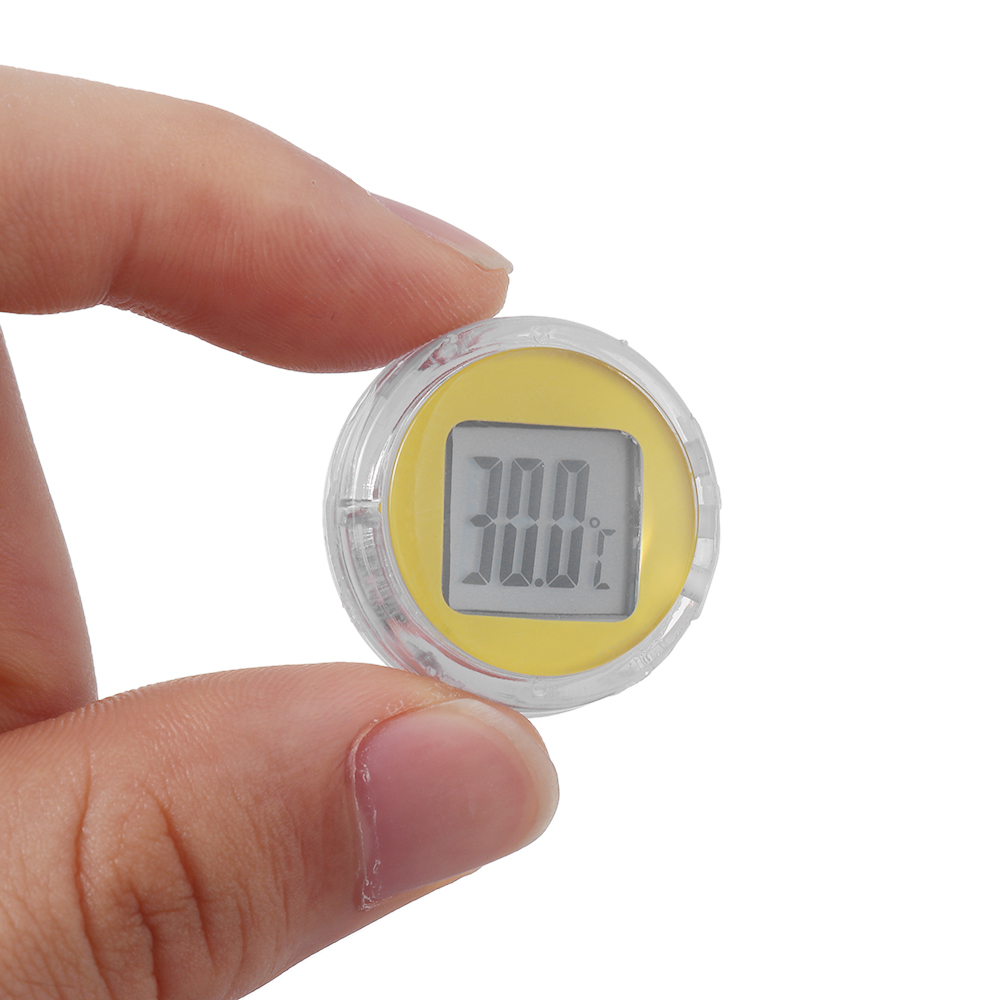 Mini Motorrad Thermometer Paste Typ Temperatur messer digitale Instrumente wasserdichtes Motorrad Innen zubehör 6 Farben