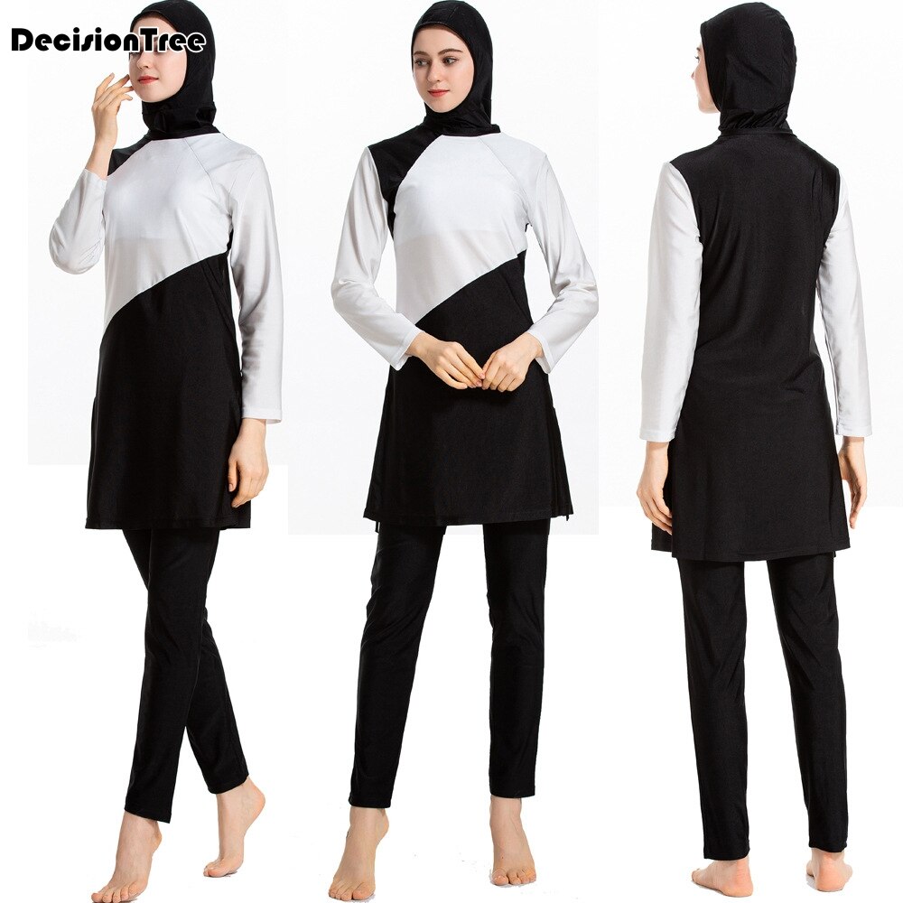 swimsuit burkini muslim women modest swimwear burquini swimsuits coverage hijab muslim swimwear bathing suit patchwork