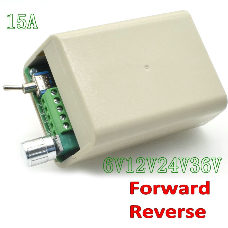 DC5V-36V 3-Phase Brushless Motor Speed Controller Reversible Switch 15A Controlador De Velocidad Del Motor De