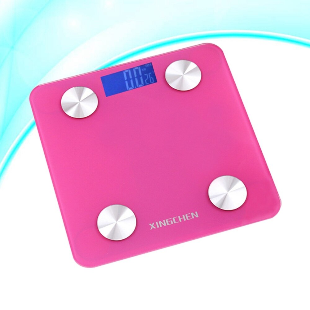 Body Fat Scale Smart Digital Bathroom Wireless Weight Scale Body Composition Analyzer without Battery (Black): Pink