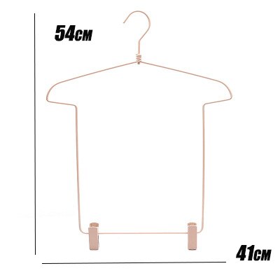 One-piece Clothing Collocation Hangers Adult or Child size Clothing Display hanger for Household clothing store Go viral influen: L  Adult  apricot / 2 pcs