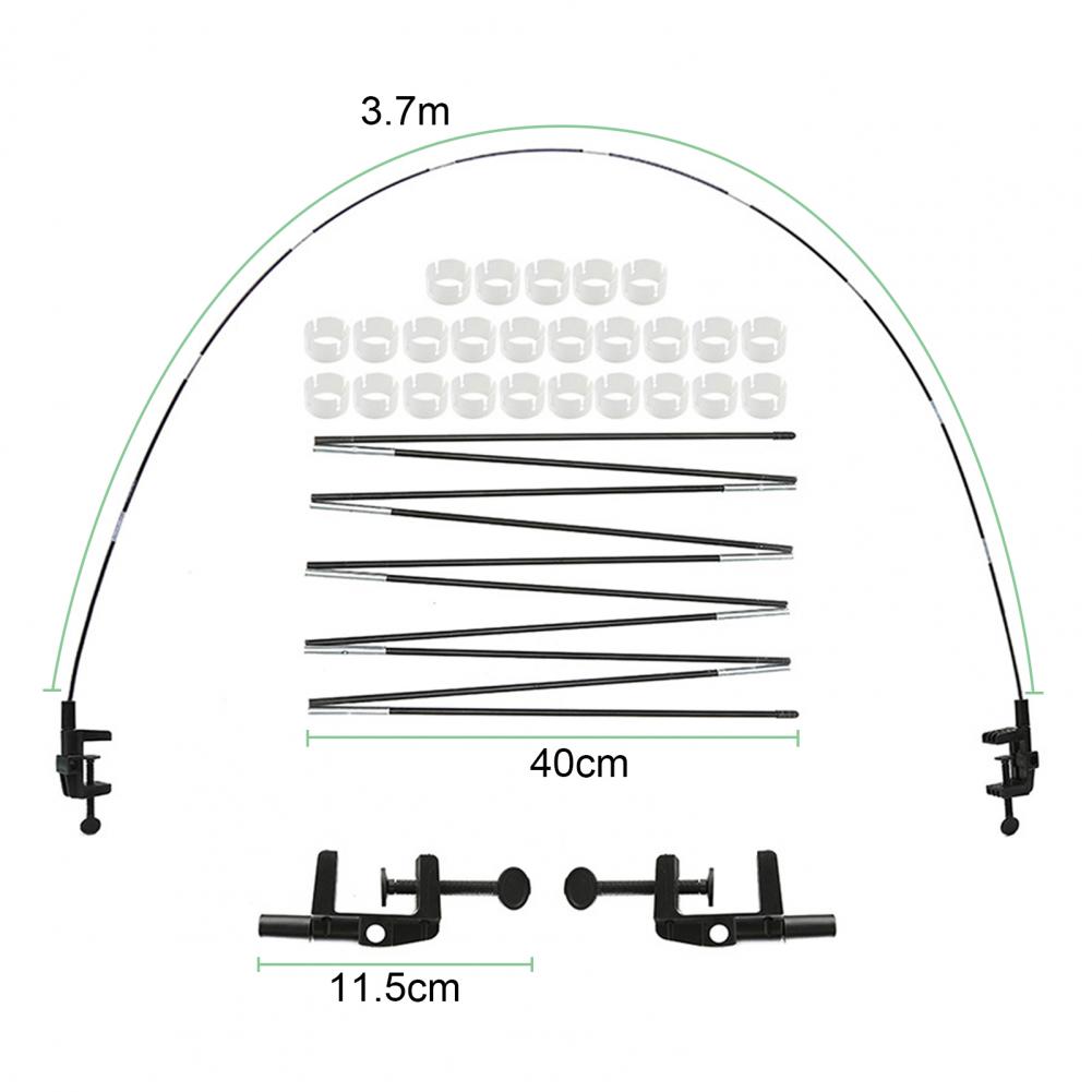 1 Set Table Balloon Arch Decorative Easy Assemble Adjustable Wedding Small Desktop Balloon Arch Kit for Anniversary Birthday