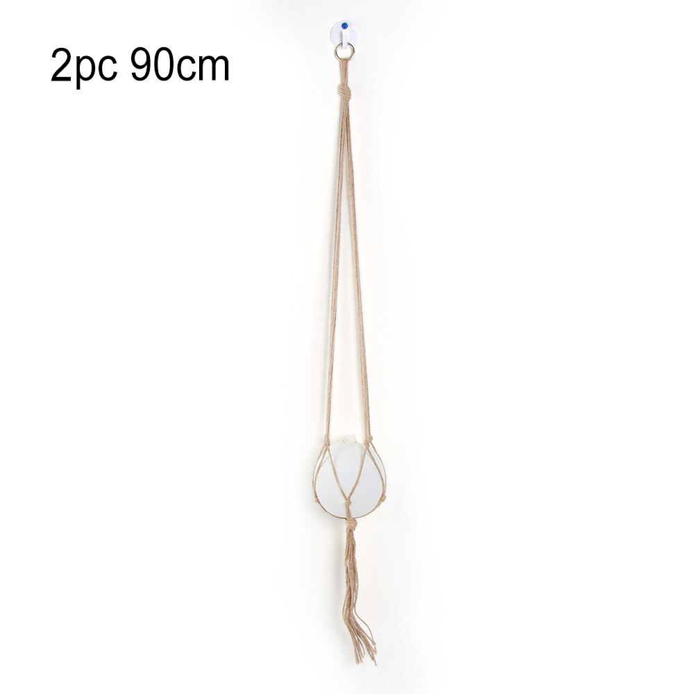 Macrame Plant Hangers Handmade Indoor Outdoor Hanging Planter Basket No Tassels Basket Cotton Rope with Beads Flower Pot Holder: Type 7