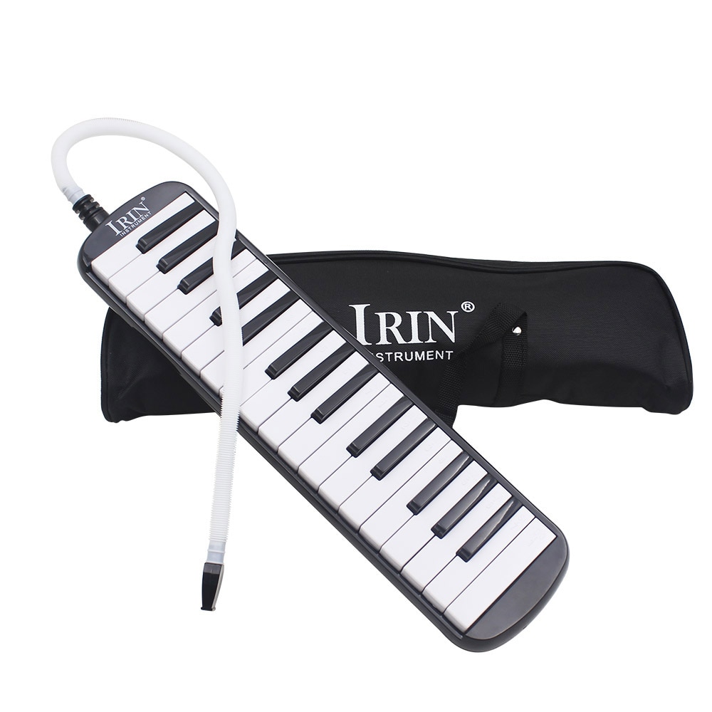 32 klavernøgler melodica musikinstrument til musikelskere begyndere med bæretaske udsøgt håndværk: Sort