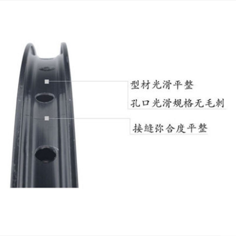 Llantas de bicicleta de 20 pulgadas 28H/36H, llantas de doble capa, llantas de aleación de aluminio para piezas de bicicleta plegable de montaña